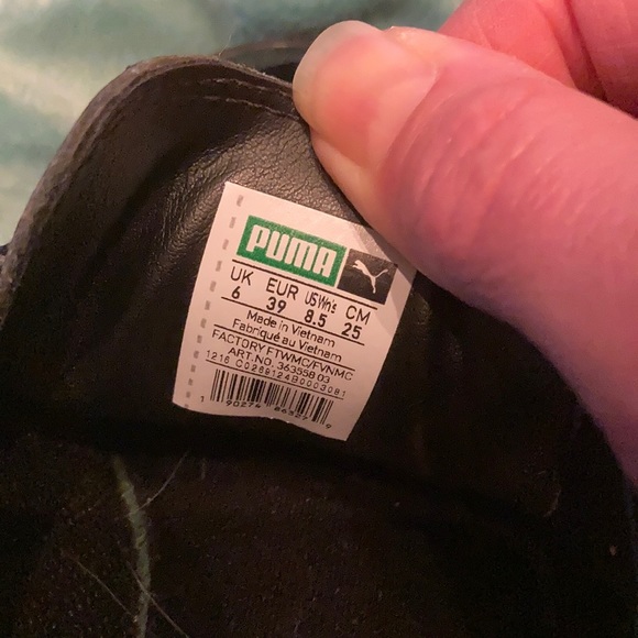 Black Puma Black patent leather look sneaker - Picture 3 of 5